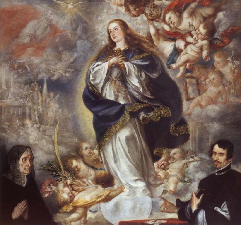 Juan de Valdes Leal The Immaculate Conception of the Virgin,with Two Donors china oil painting image